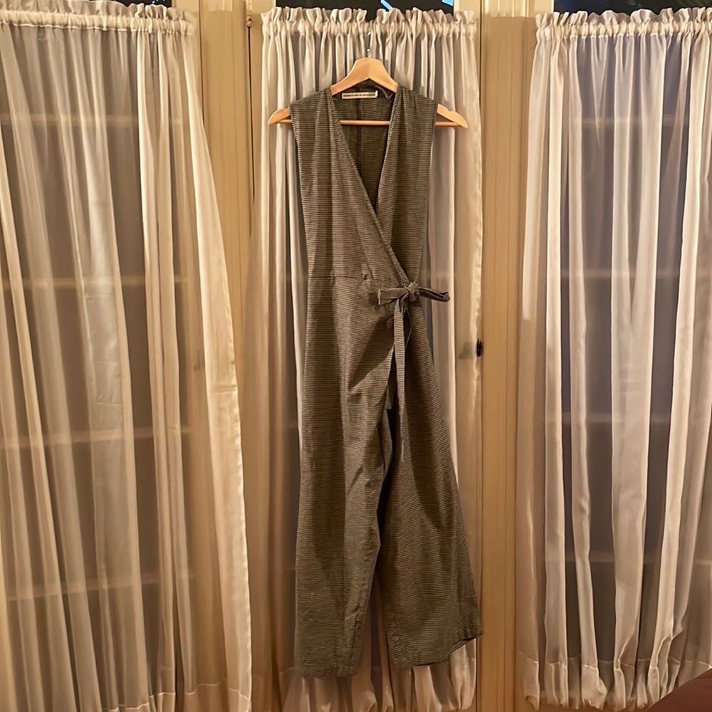 shades of grey by micah cohen wrap culotte jumpsuit